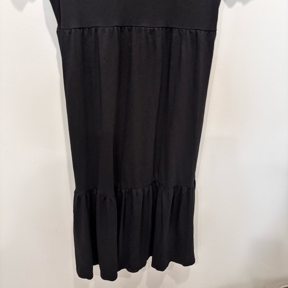 Boden Tiered Midi Black Dress Women’s Size 10R - Picture 6 of 9